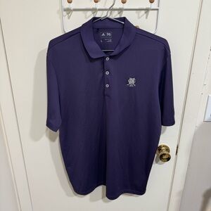 Adidas Men's Dark Purple Upper Montclair Country Club Golf Polo Shirt